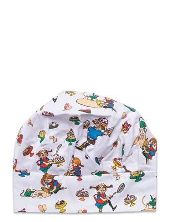 Pippi Langstrømpe Pippi Bakes Toque White - Multi/patterned - ONE SIZE