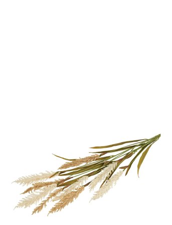 House Nordic Gerd - Decorative Grass, Artificial, Beige/Sand, 2 Stems, H: 130 Cm - Cream - 130 CM