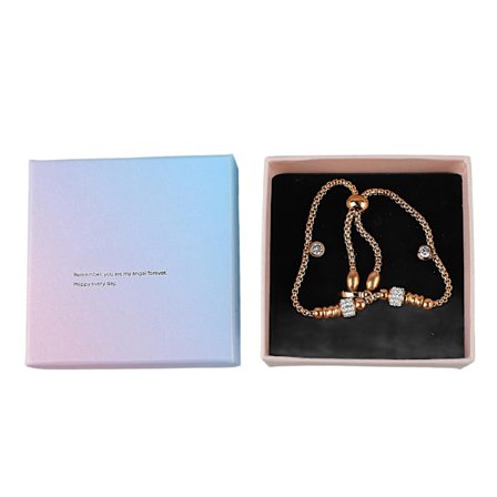 Livets Tre Armbånd Rose Gull Kvinner Delikate Smykker Familie Tre Armbånd for Menn Kvinner