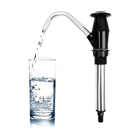 Vandflaske Pumpe, Håndtryk Drikkefontæne Trykpumpe Trailer Autocamper Udskiftning Campingvogn Vask Dispenser (Sort)