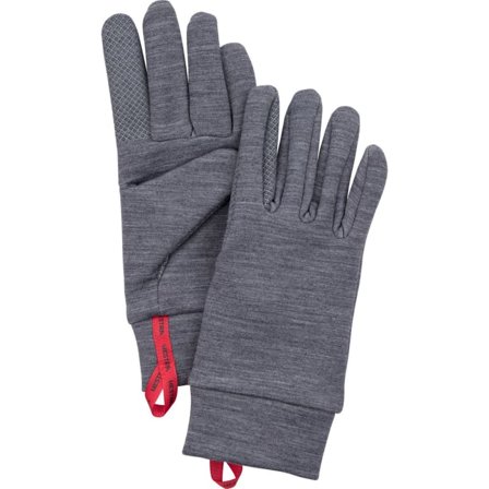 Hestra Touch Point Warmth - 5 Finger hiking gloves Grey 10