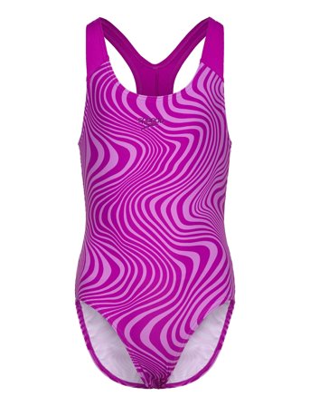 Girls Digital Allover Splashback Pink Speedo