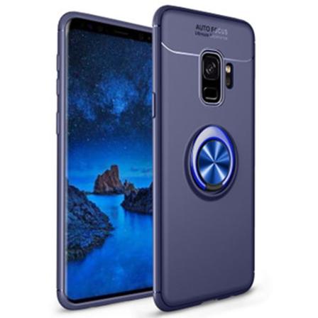 Samsung Galaxy S9 - AUTO FOCUS - Deksel med ringholder Blå/Blå