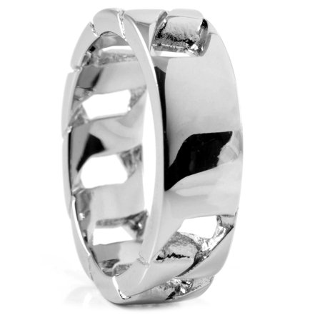 Sentio | Pierścionek z ogniwami ze stali nierdzewnej dla mężczyzn - Stalowe pierścionki