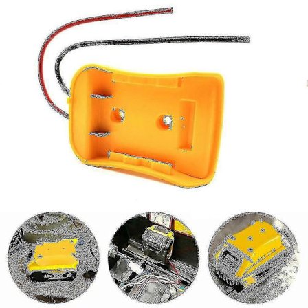 Batteriadapter Power Wheels Adapter Kompatibel Med Dewalt Batteri 18v Power Dock Holder Power Mount Connector (Fww)