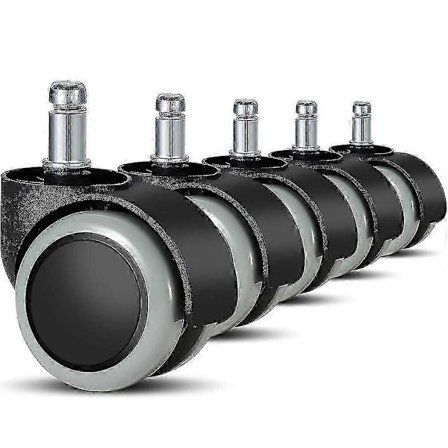 5-pakning kontorstolhjul 11 mm/22 mm erstatning hardt gulv for gamingstoler, svingbare stoler [DB]