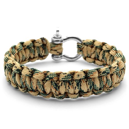 Sandfarvet Paracord Armbånd til mænd - Paracord armbånd