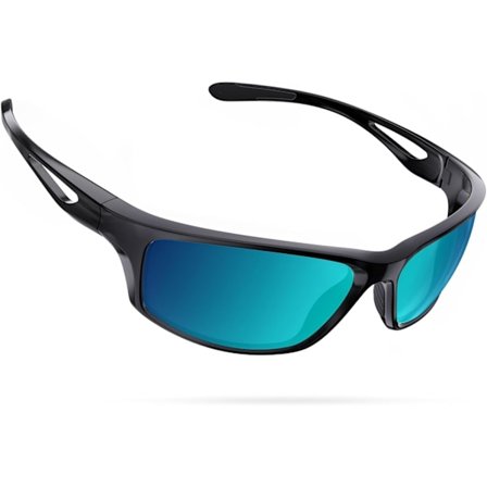 Sportsolbriller, Polariserte Sportsolbriller med UV400 Beskyttelse & TR90 Ubruddbar Ramme for Fiske, Kjøring, Golf, Løping, Sykling, Camping