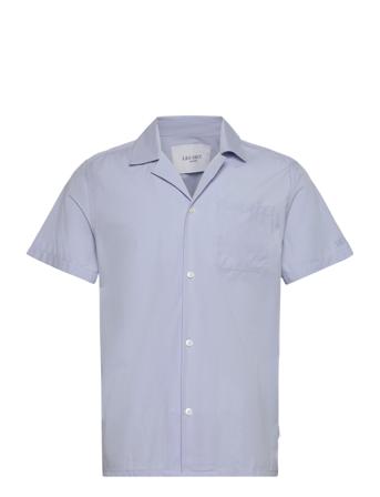 Lawson Poplin Ss Shirt Kortermet Skjorte Blå Les Deux*Betinget Tilbud