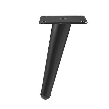 4 st möbel lutande kon stöd soffa fötter, soffbord TV skåp fötter (matt svart 10cm)