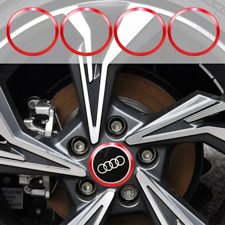 Auton pyörän vanteen keskiökupin navan renkaiden koristelu Audi A3 A4 A5 Q3 Q5 TT Qufresh S3 S4 S5 Dock -malleille