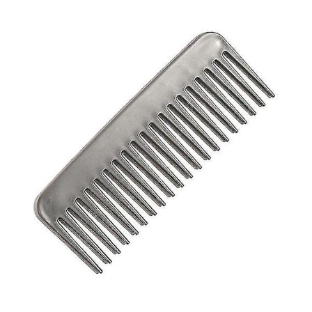 Bredtandad Kam Antistatisk Handtagslös Grå Massage