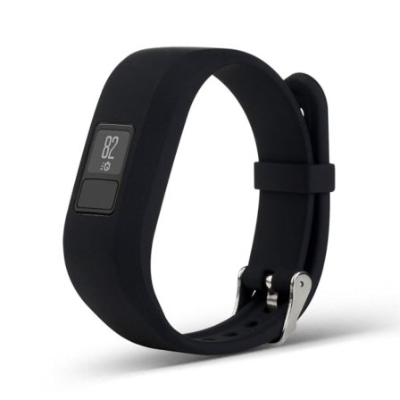 Silikone Urrem til Garmin Vivofit 3 - Sort Sort