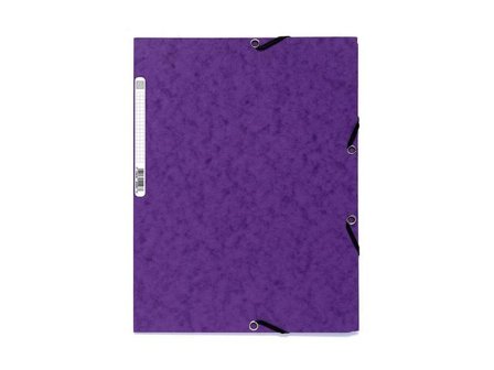 EXACOMPTA Gummibandsmapp 3-klaff Nature Future A4, 250 ark, 240 x 320 mm, presspan, lila - Lyreco - Kontorsmaterial - Mappar och plastfickor - 