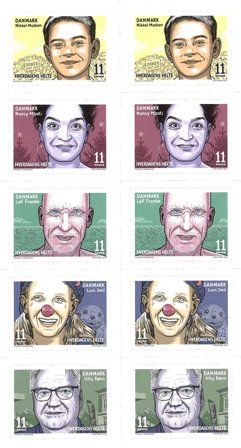 Danmark - Hverdagens helte - Postfrisk 10-stribe