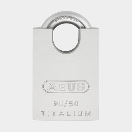 Hangslot ABUS TITALIUM 90RK/50, klasse 2, Ø9.5 mm, zilver