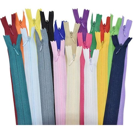 22 tum 40 st Nylons osynlig blixtlås för skräddare sömnad hantverk hantverkarens verktyg plagg special 20 färger (22 tum)