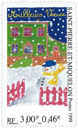 St. Pierre & Miquelon 1999 - Bedste hilsener - Postfrisk frimærke