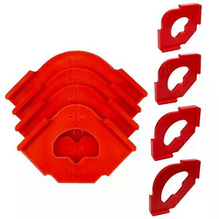 Mallverktyg för router, 4-pack för snabb avrundning och formning i träbearbetning