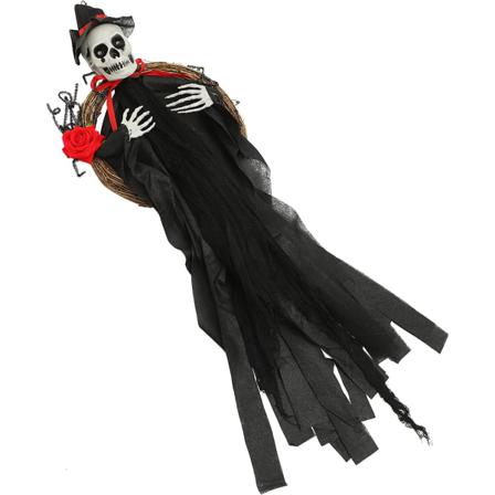 Halloween Spökkrans, Svart