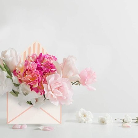 4 stk. Blomsterhandler Buket Kuvert Æske Emballage Papir Emballage Æsker Foldning Kuvert Kurv til Bryllup Fest