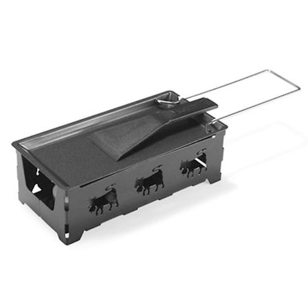 Bärbar hopfällbar non-stick raclettepanna med levande ljus med spatel Grill Hem Kök Grillverktyg