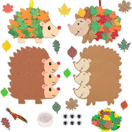 Askartelusetti lapsille - Siili - 139 osaa luovaan askarteluun, täydellinen juhliin ja lomiin