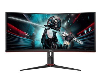 AOC-CU34G2X/BK - B-vare-Høyoppløst og rask 34" gamingskjerm-Monitors-Ukategoriserte produkter