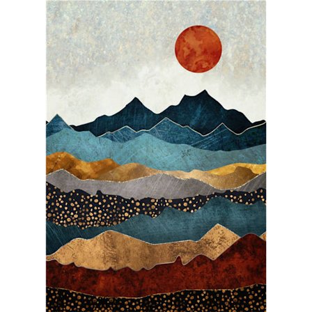 30x40cm 5D DIY Diamantmaleri Fuld, Abstrakt Maleri Serie#S,D