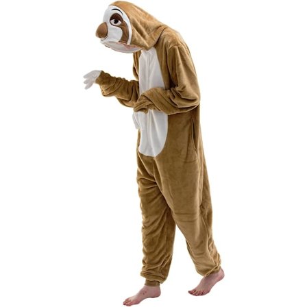 Snug Fit Unisex Vuxen Onesie Pyjamas, Flanell Cosplay Djur One Piece Halloween Kostym Sovkläder Hemmakläder