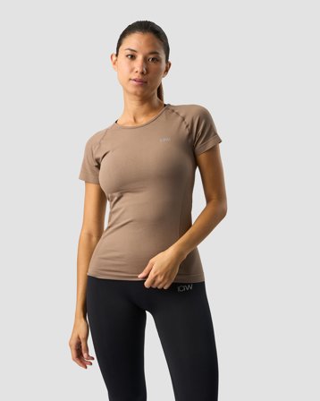 ICANIWILL - Everyday Seamless T-shirt Desert Sand - Dames - sportkleding van ICIW