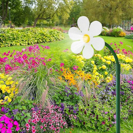 Crazy Daisy Vannspreder med 3/4'' og 1/2'' Adaptere, Morsom Hage Dansende Tusenfryd Blomst Plen Spreder Leker For Barn Utendørs Vannlek, Hage I