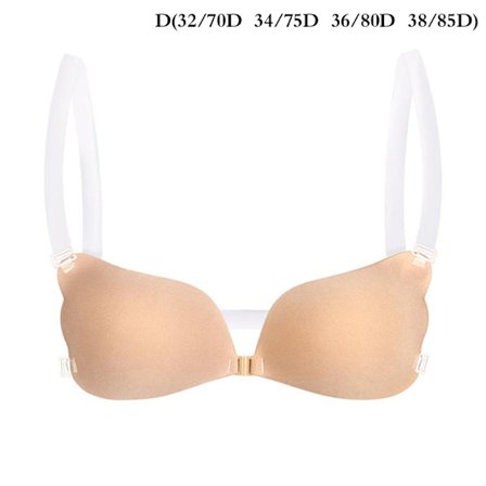 1 STK Women Invisible BH Push Up Silikon BH med Transparent