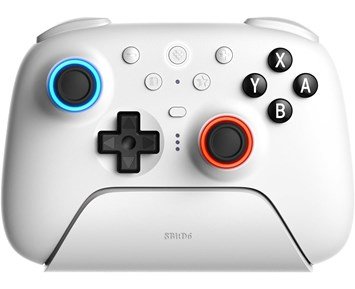 8BitDo Ultimate 2 Wireless BT White - Bluetooth-handkontroll för Switch, Switch 2 och PC