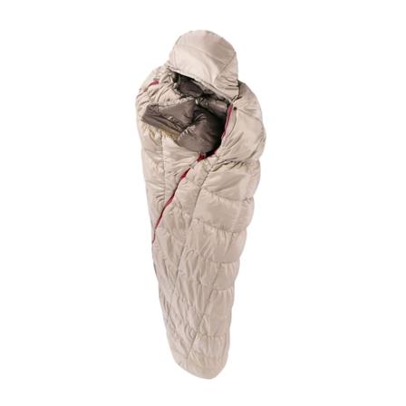 VAUDE Meglis Eco 700 SYN synthetic sleeping bags Beige Left Zip