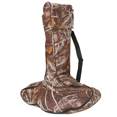 Bärbar T-formad bågväska för utomhusbruk, lätt att bära, axelrem, skyddsficka för armbåge