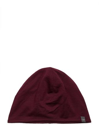 U Pocket Hat Accessories Headwear Rød Icebreaker