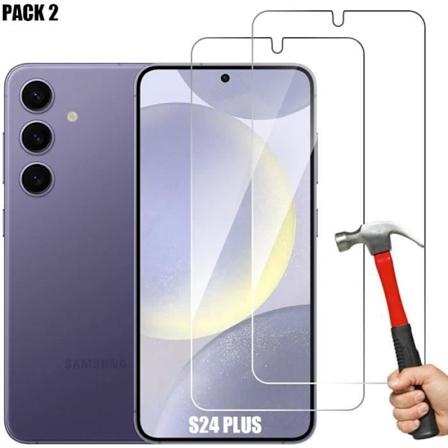 Lot-2 karkaistu lasi Samsung Galaxy S24 Plus (Galaxy S24+) n yt nsuojalle 9H l pin kyv ultraohut 0,18 mm