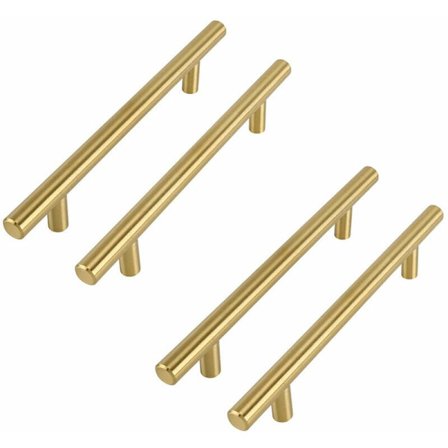 Sett med 4 håndtak for ottomanske møbler, 96 mm senteravstand, sett med 4 gull kjøkkenmøbelhåndtak, poi