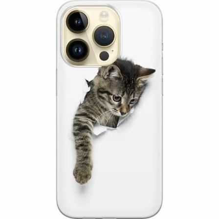 Apple Iphone 14 Pro Genomskinligt Skal Curious Kitten