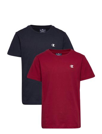 2Pack Crew-Neck T-shirts Short-sleeved Tummansiniset Champion