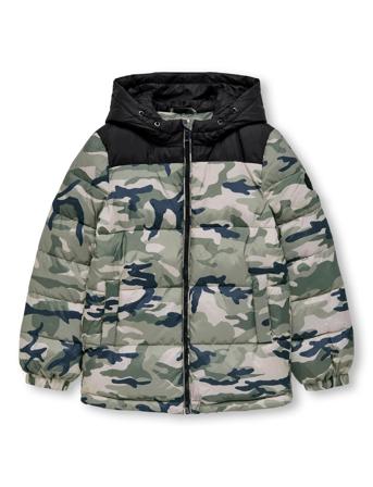 Kobliam Block Aop Quilted Jacket Otw Fôret Jakke Multi/mønstret Kids Only*Betinget Tilbud