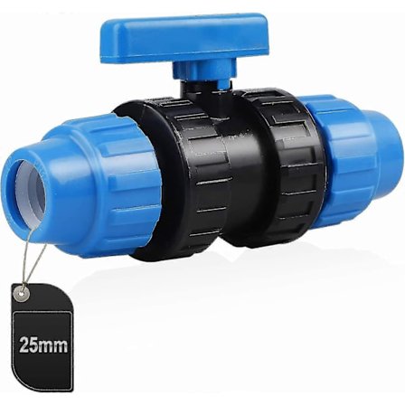 Pp Vandrørsforbindelse, Pe Rørklemme Forbindelse, 25mm (blå