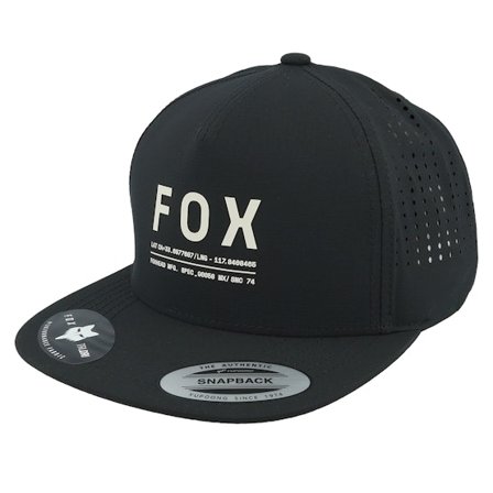 Fox - Sort snapback Kasket - Non Stop Tech Black Snapback @ Hatstore