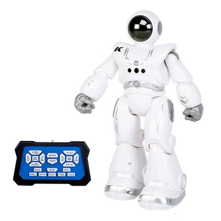 RC Robot Geststyrt Programmerbar Fjernstyrt Dansende Gave Til Barn | RC Robot (Hvit)