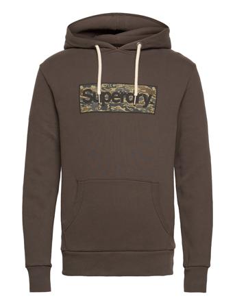 Cl Infill Hood Hoodie Brun Superdry
