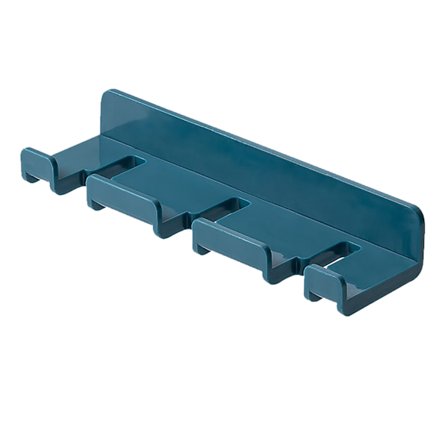 Reiätön pistoke koukku kotitalous pistoke laturi hammasharjan ripustin seinä kylpyhuone wc tahmea säilytyskoukku tummansininen