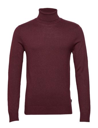 Jjeemil Knit Roll Neck Knitwear Turtlenecks Burgunder Jack & J S