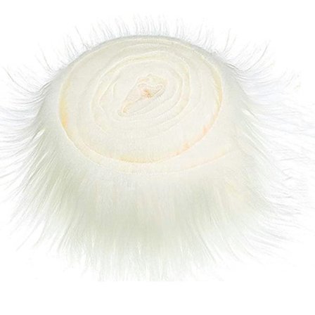 9x150 cm Imitert pelsbånd DIY klær sy fluffy trimming S hvit 9cm*150cm