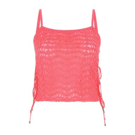 Blumarine Sleeveless Tops Pink, Dame